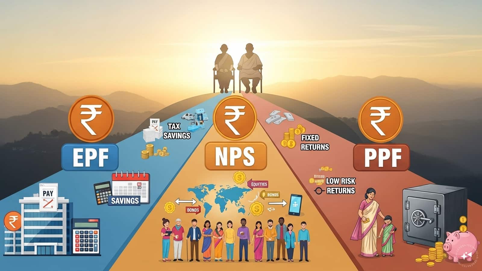 Retirement Savings Options: A Comparative Analysis of EPF, NPS, and PPF