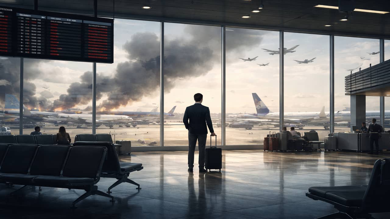 Delhi Airport's Post-War Quiet Raises Questions on Global Sentiment