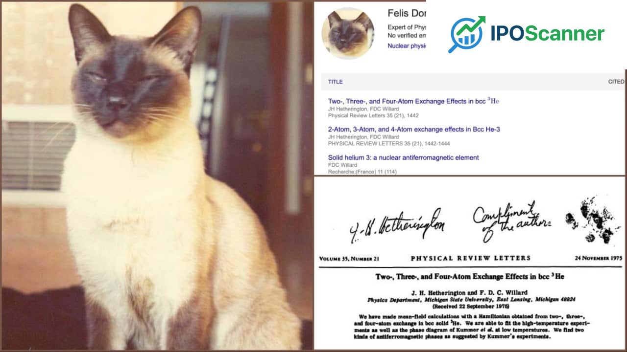 Physicist Credits Feline Companion as Co-Author on Research Papers