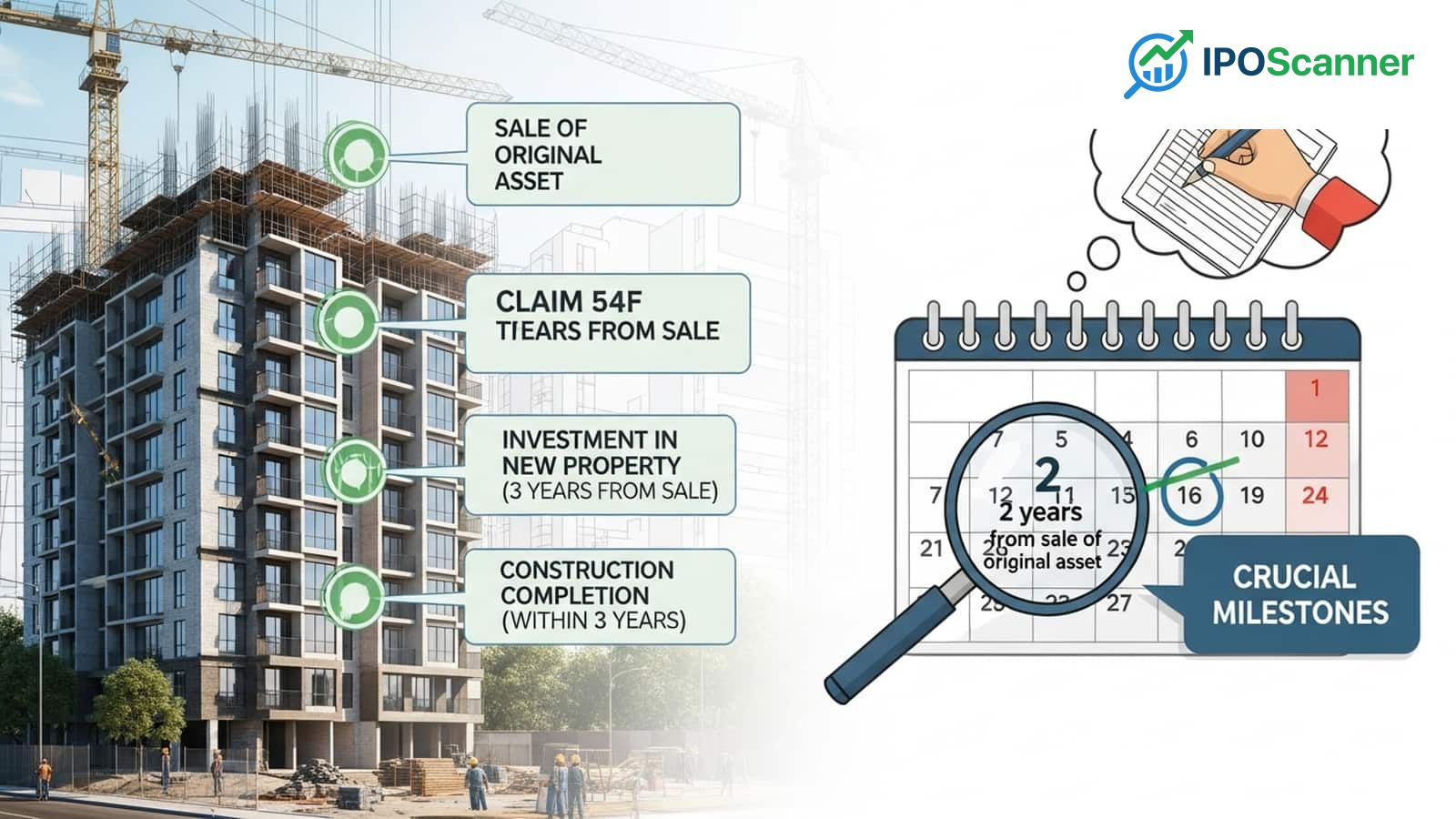 Claiming Section 54F Tax Exemption for Under-Construction Properties: A Guide to Key Timelines and Eligibility
