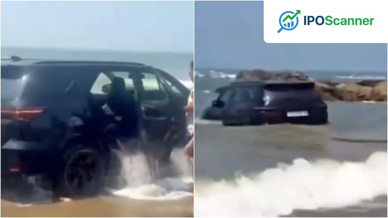 Young Driver Booked After SUV Becomes Stranded on Goa Beach