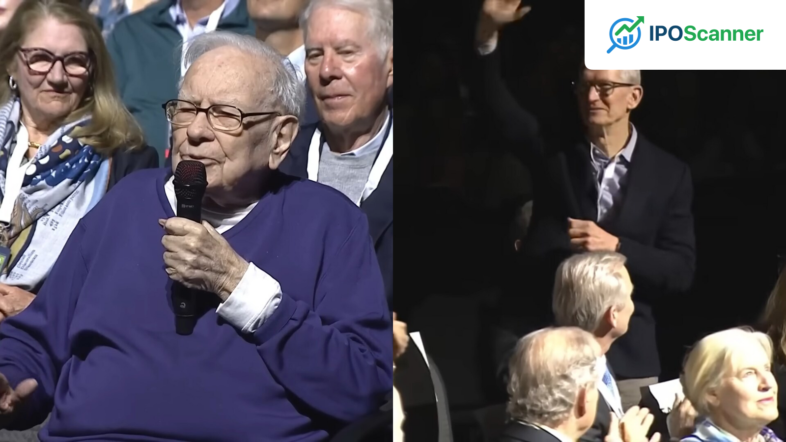Warren Buffett Praises Apple CEO in Surprise Send-Off at Berkshire Annual Meeting