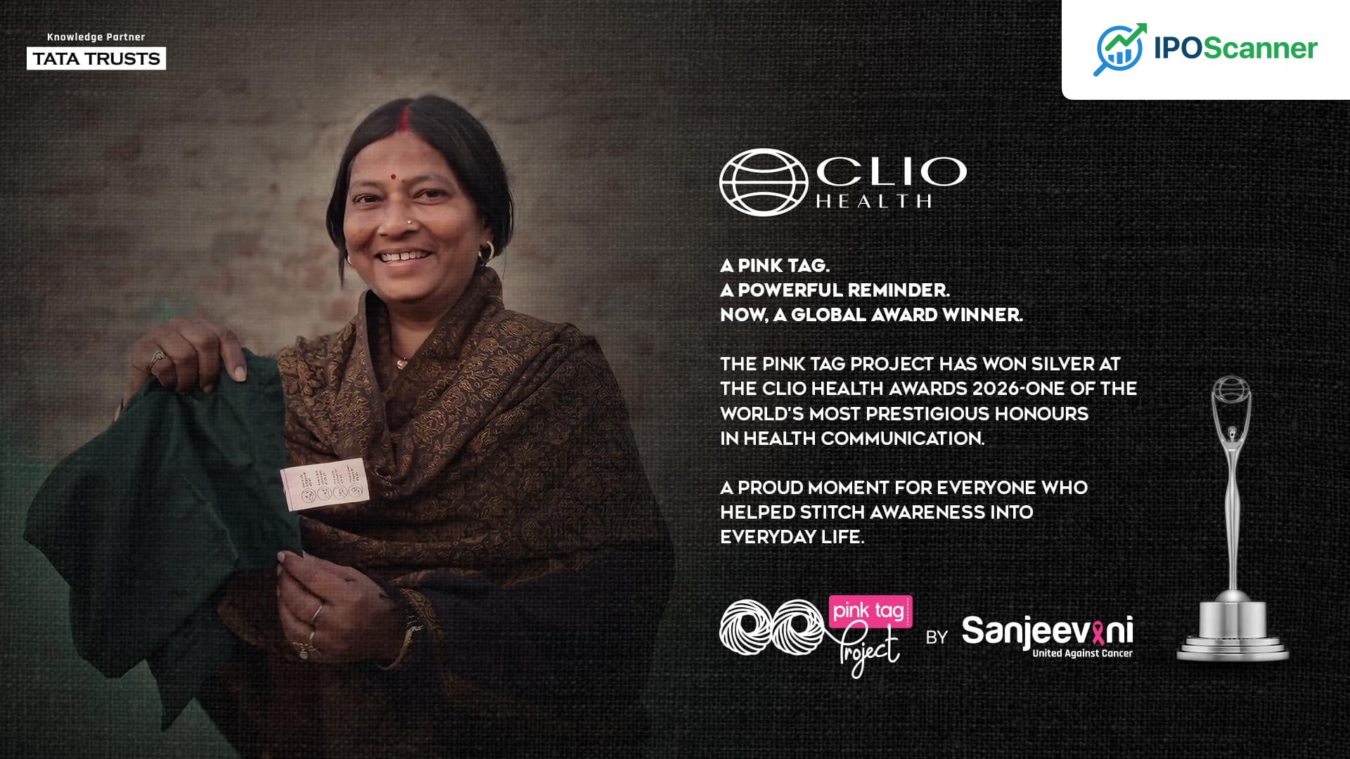 Sanjeevani-United Against Cancer Takes Silver at 2026 Clio Health Awards for 'The Pink Tag Project' Initiative